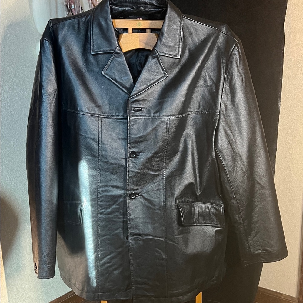 Burnside Black Leather Jacket